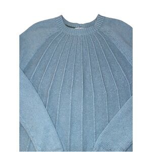 Boden Sweater Women's Size 14 Pheobe Wool/ Cotton /Poly Knit Robin's Egg Blue